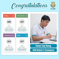 Supplied GED result image for Swan Zay Aung