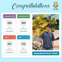Supplied GED result image for Kaung Khant Ko Ko